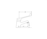 Accessability faucets ברז פרח פיה קצרה אוורסט שרטוט 300841